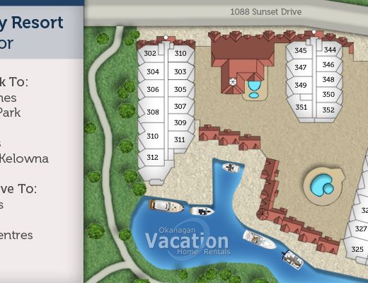 Discovery Bay Resort - #338 - 2 Bdrm + Den - Kelowna (KRA)