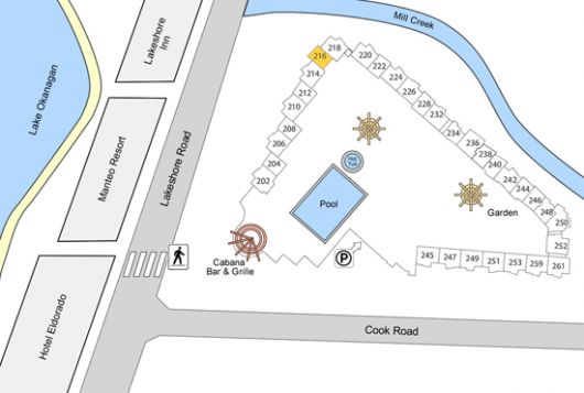 Playa del Sol #216 - 1 Bdrm + Den Lakeside - Kelowna